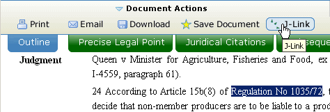 Using J-Link to display another document