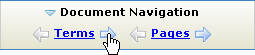 Document Navigation links