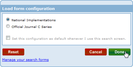 Selecting a configuration to load